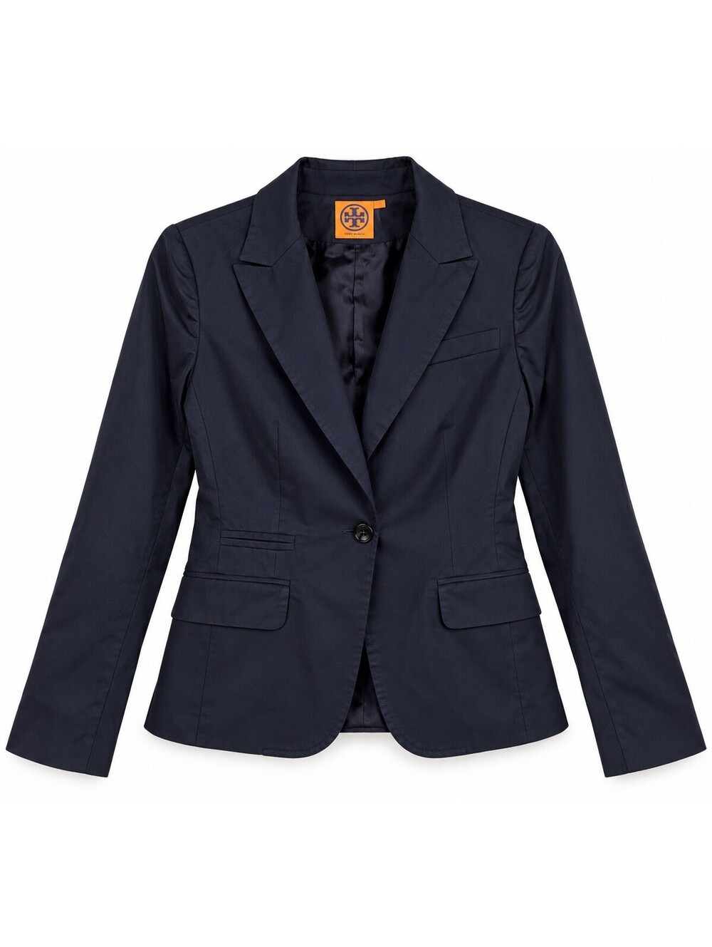 Tory Burch Navy Blue Tailored Blazer Jacket